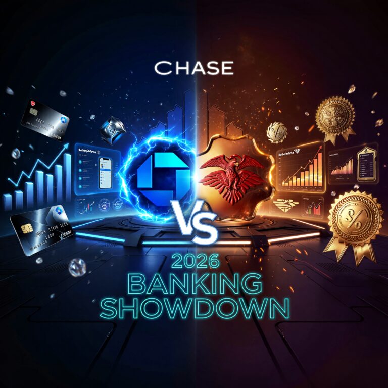 Chase vs Bank of America in 2026: Which banking giant delivers better rates, rewards, and digital tools? Compare features side-by-side in our ultimate showdown to choose your winner.